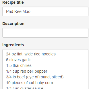 quantity of ingredients are determined